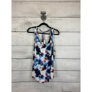 Cato Plus Size Active Red & Blue Floral Tank Top Size 22/24W
